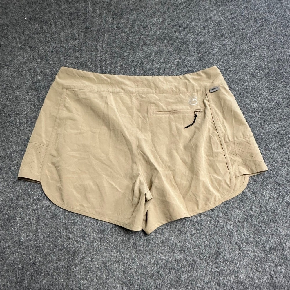 Magellan Shorts Womens Size L Tan Khaki Athletic Hiking Drawstring Activewear